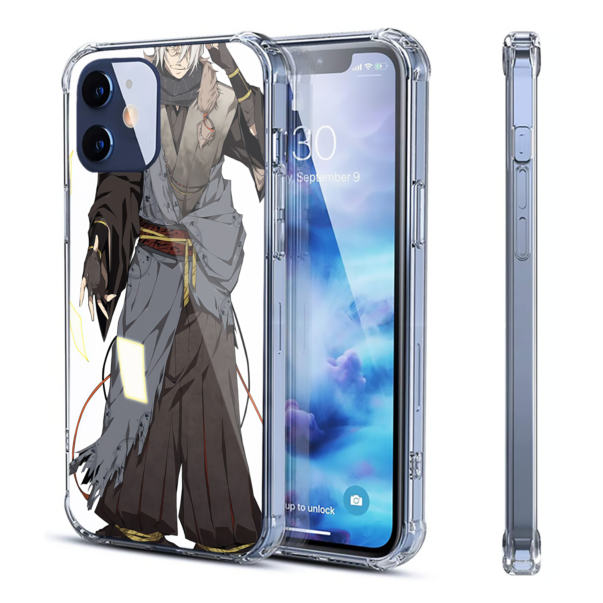 （画像用） 文豪ストレイドッグス Bungo Stray Dogs 【iPhone 12シリーズ対応】透明スマホケース（クリアソフトケース）